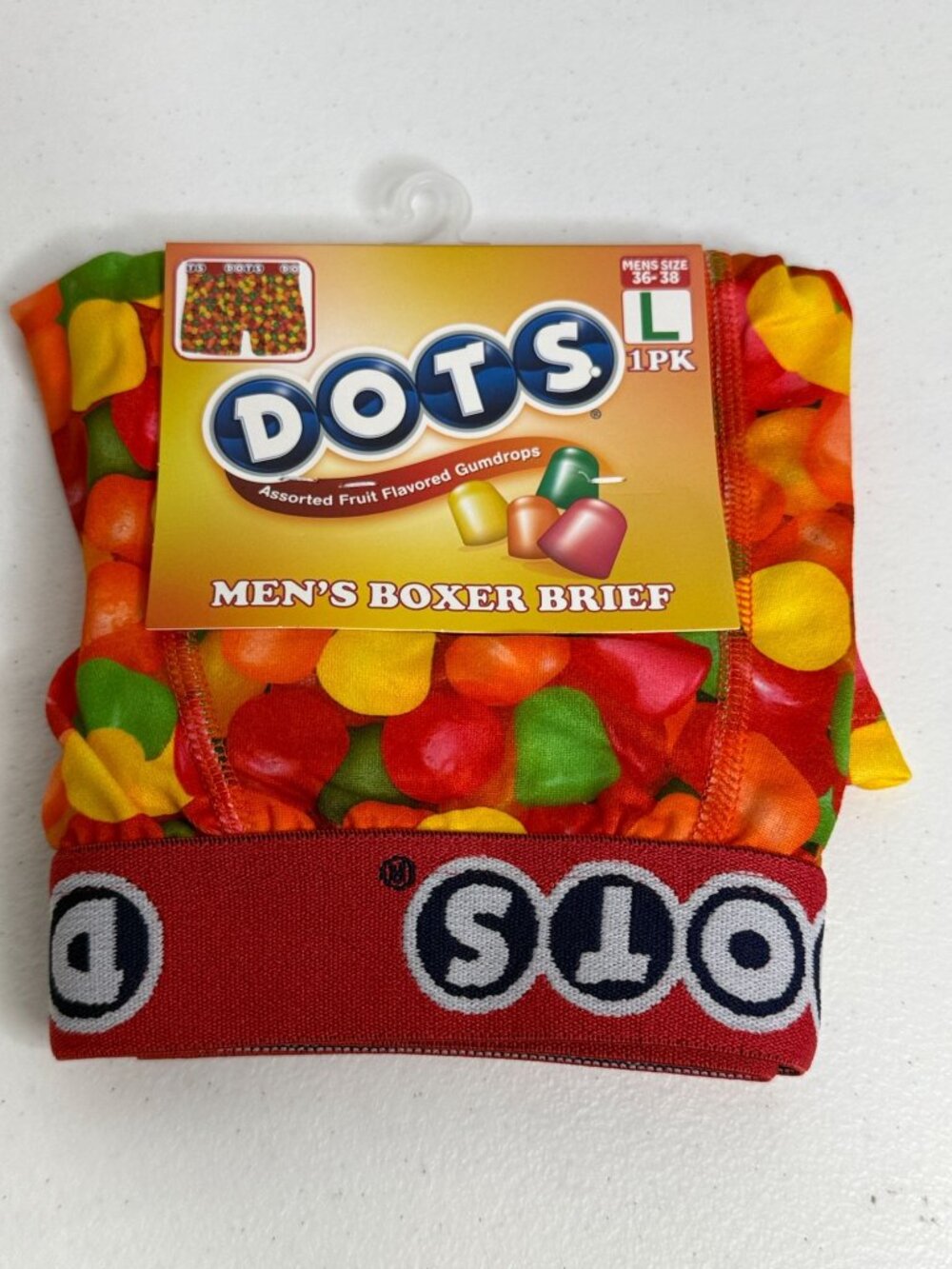 Dots Mens Boxer Briefs L 36-38 Candy Gumdrops Novelty Y2K